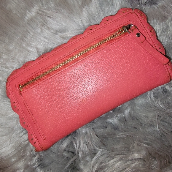 Kate spade scalloped trim red wallet EUC - Picture 5 of 7